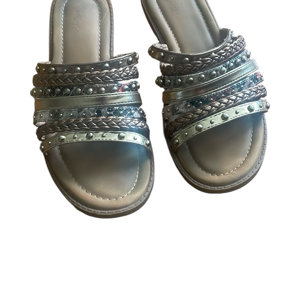 Stylish Gold Studded Sandals